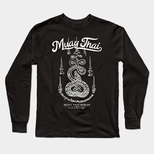 MMA Tattoo Snake Long Sleeve T-Shirt by KewaleeTee